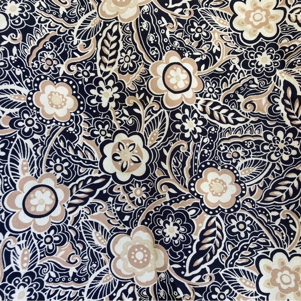 Blair brown and black floral dress, size 12P - Picture 3 of 8